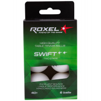 Мячи для настольного тенниса Roxel 2* Swift, 6 шт, белый