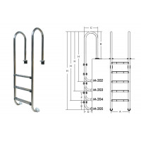 Лестница для бассейнов серии M M204 ПТК Спорт 021-0541