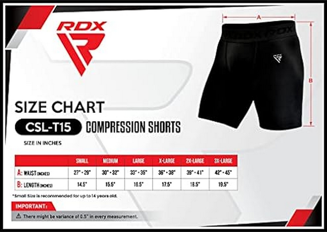 Шорты компрессионные RDX T15 CSL-T15B черный 1129_800