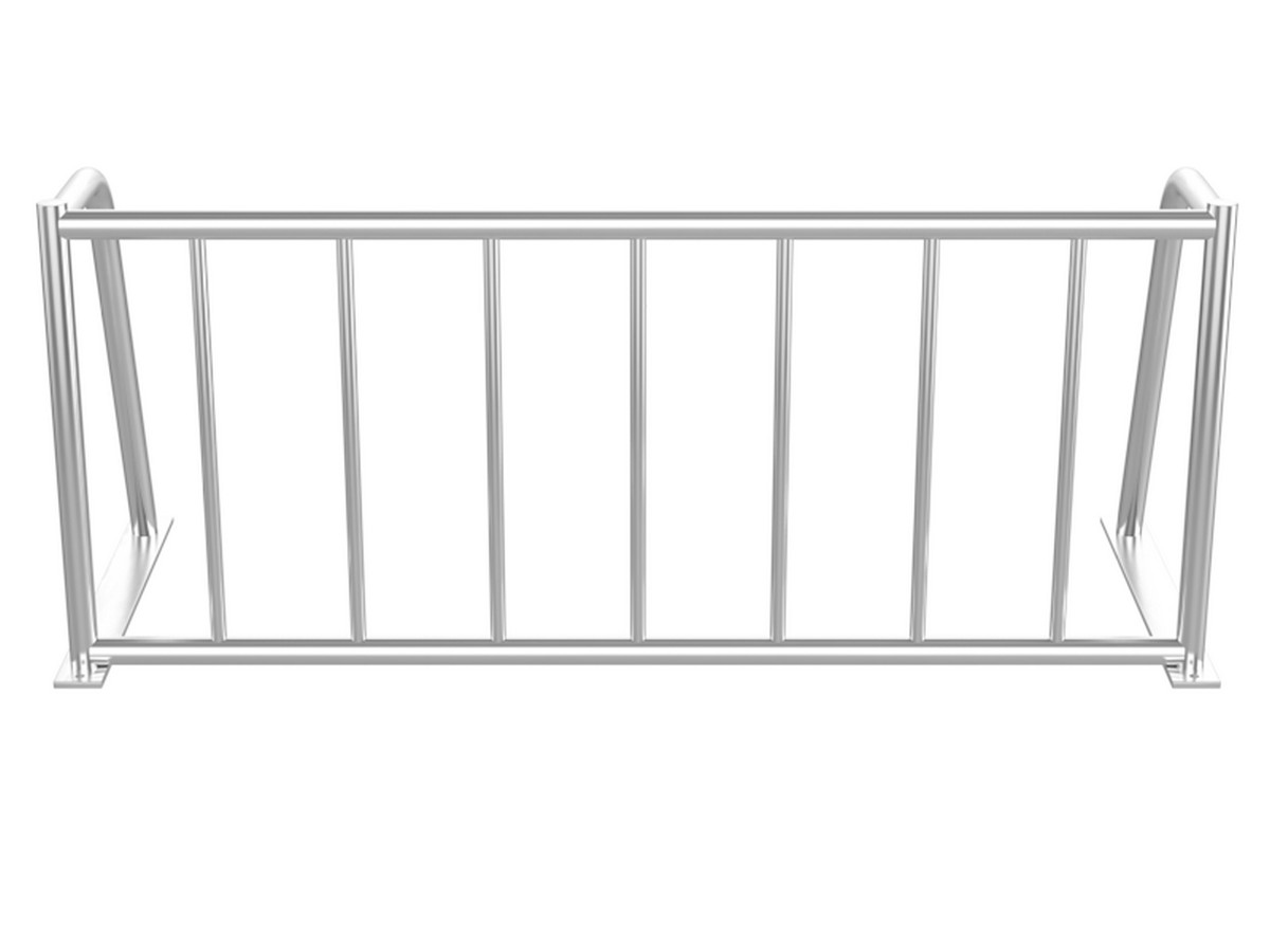 Велопарковка на 8 мест, нержавеющая сталь Glav 14.507 1200_900