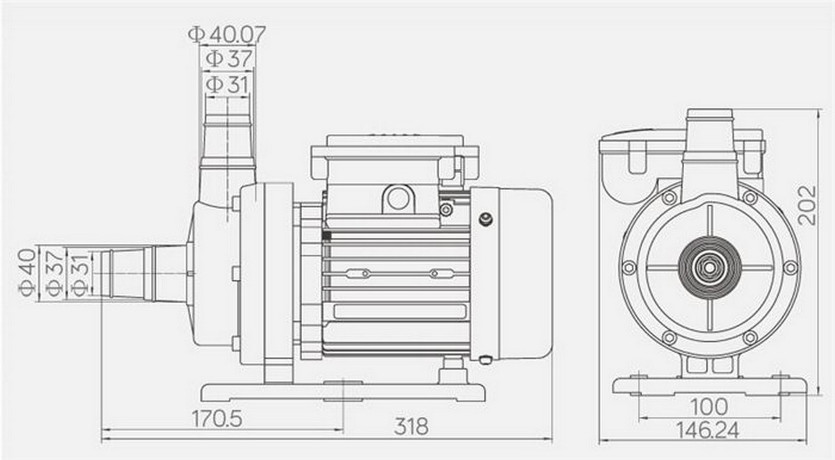 Насос без префильтра Poolmagic SPS 25 1200_662