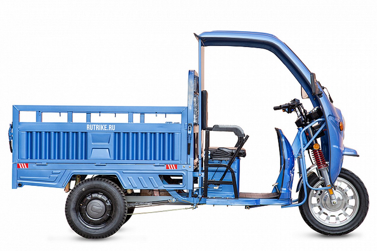 Грузовой электротрицикл RuTrike Гермес Pro 1500 72V1500W 024457-2813 темно-зеленый 1200_800