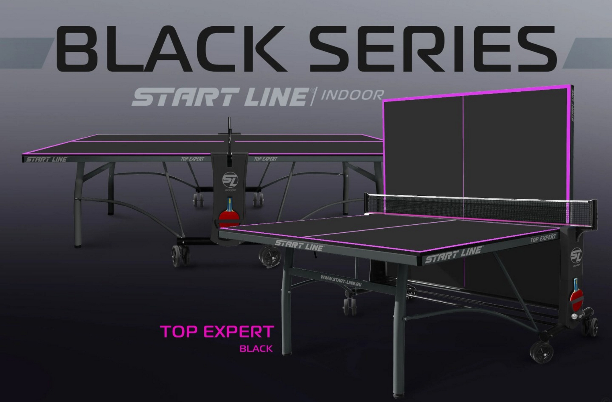 Теннисный стол Start Line Top Expert 6045-23 Black 2000_1315