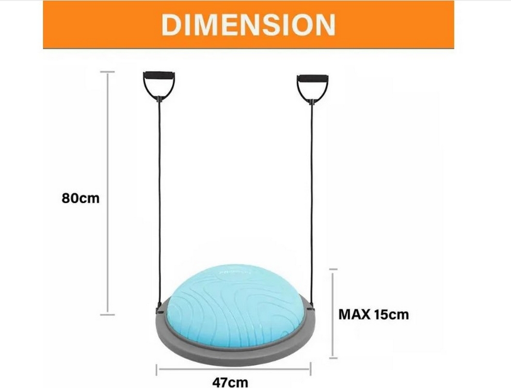 Балансировочная платформа с эспандерами 47см PROIRON БП47С синий 1054_800
