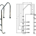 Лестница для бассейнов серии L L204 ПТК Спорт 021-0537 120_120